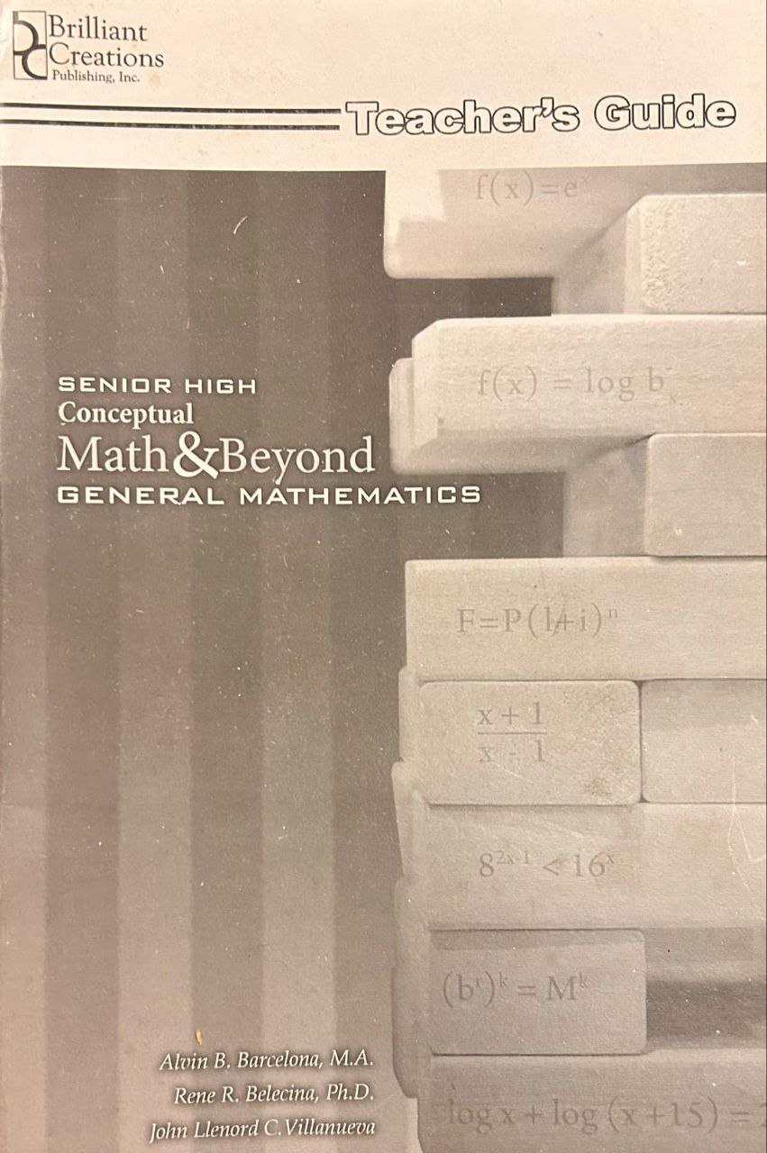 Conceptual Math and Beyond (Teacher's Guide)