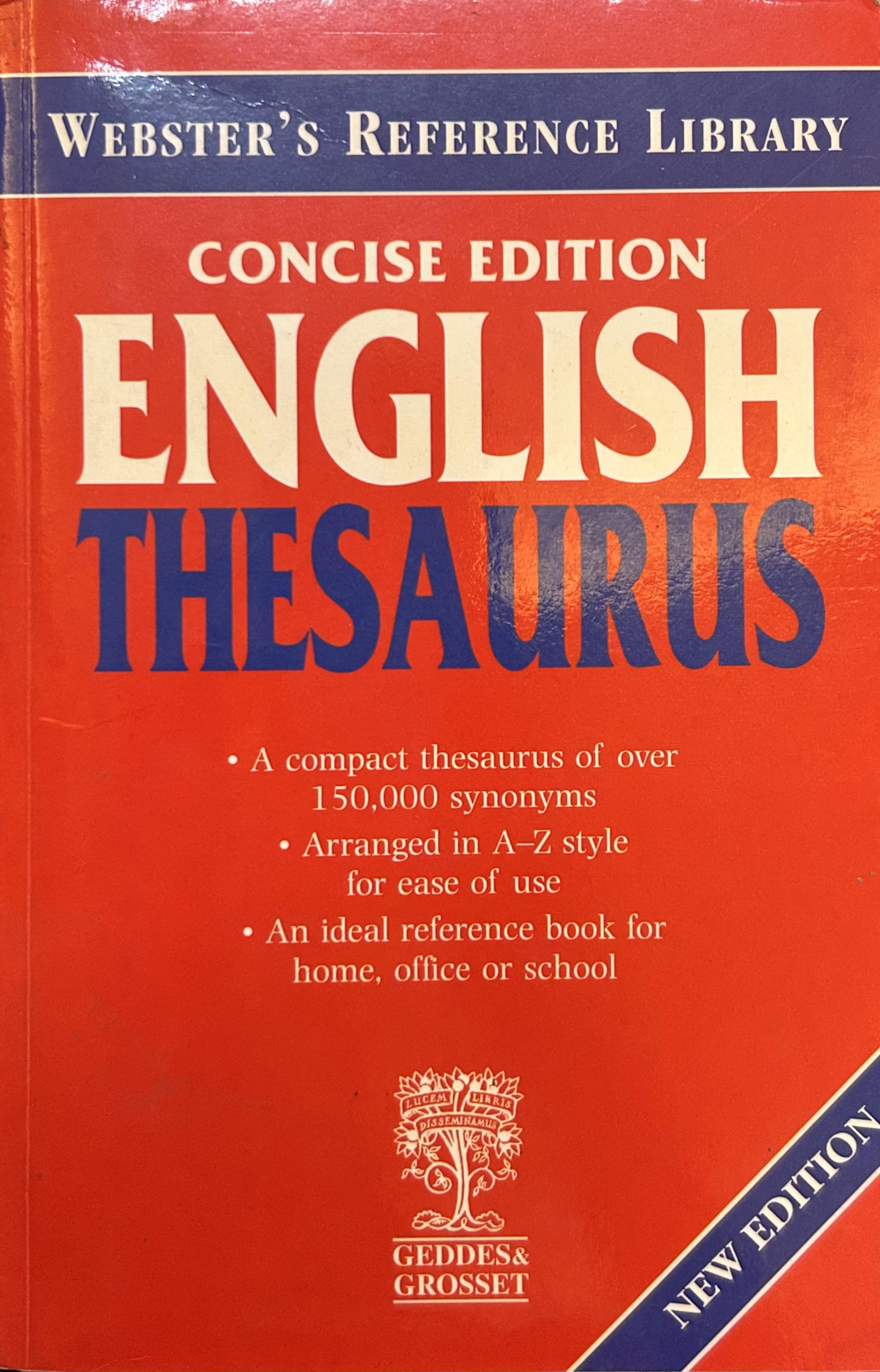 Webster's Reference Library: English Thesaurus (Consise Edition)