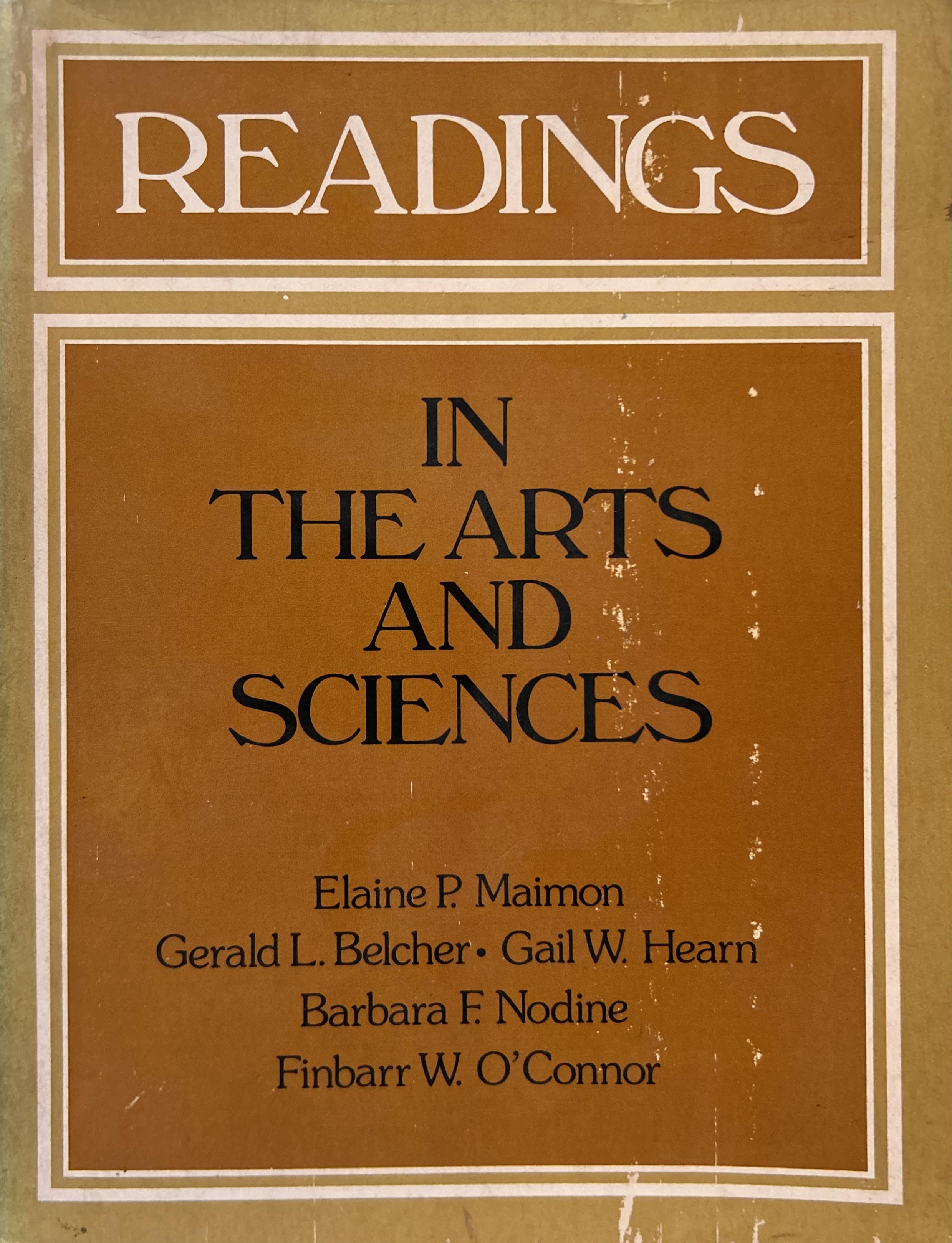 Readings in the Arts and Sciences